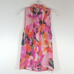 Silk Top Haute Hippie NWT Sleeveless XS